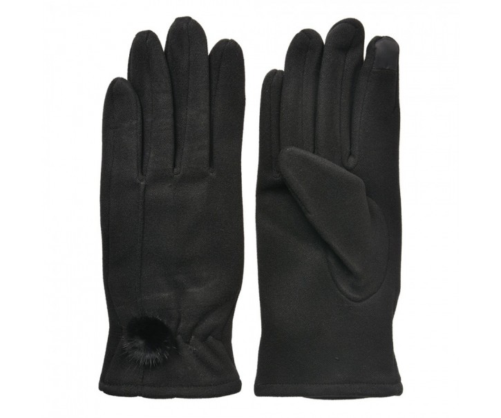 Winter Gloves 9x23 Cm Black Polyester - 9*23 cm Clayre & Eef