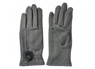 Winter Gloves 9x23 Cm Grey Polyester - 9*23 cm