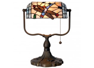 Stolní lampa Tiffany - 	27*20*36 cm 1x E27 