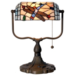 Stolní lampa Tiffany - 27*20*36 cm 1x E27 