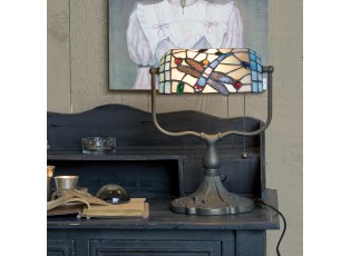 Stolní lampa Tiffany - 	27*20*36 cm 1x E27 