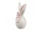 Krémová antik dekorace vajíčko s králičími oušky a mašlí - 12*8*18 cm Clayre & Eef