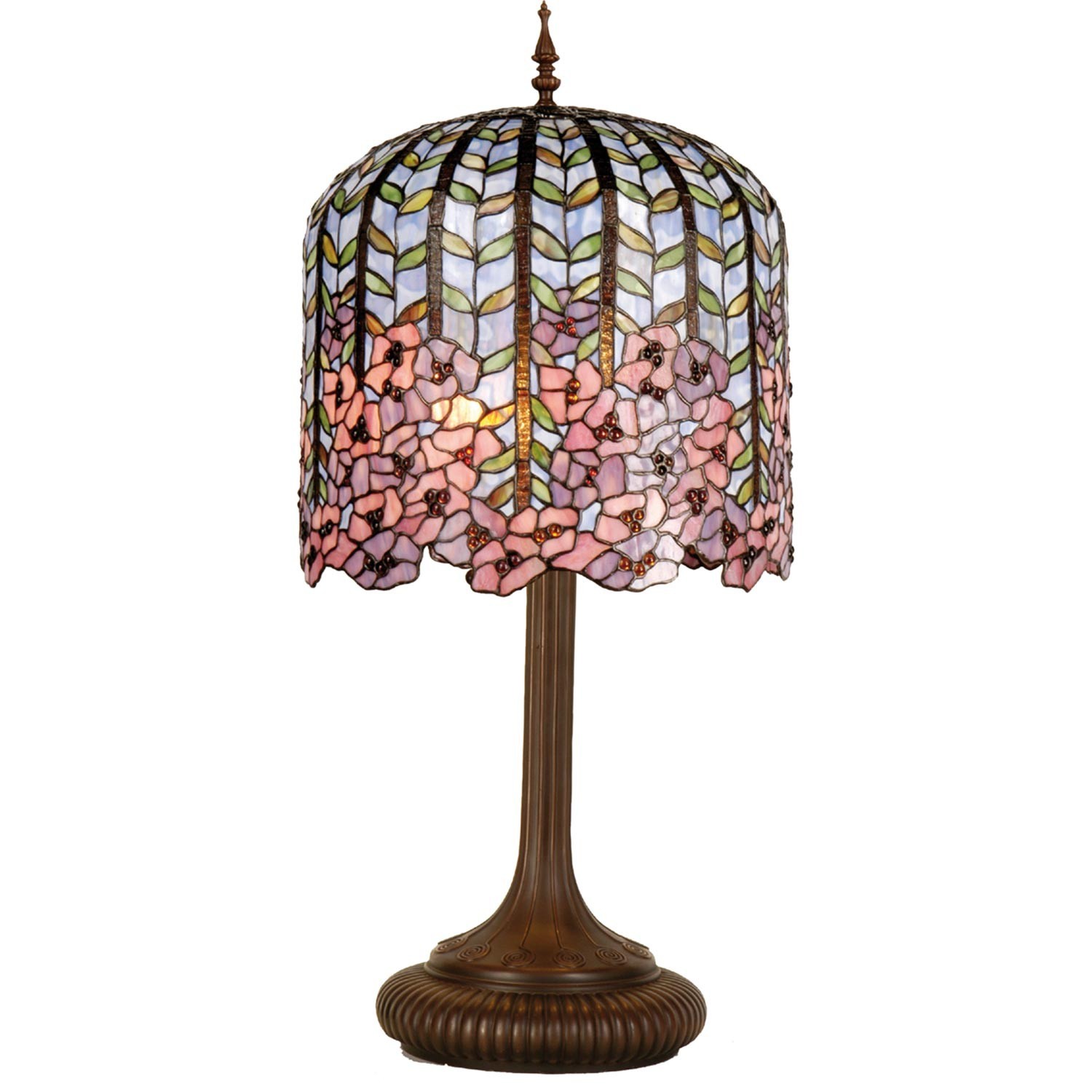 Stolní lampa Tiffany - Ø 40*84 cm 3x E27 Clayre & Eef