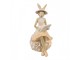 Decorative Figurine Rabbit 10x9x17 Cm Beige Plastic - 10*9*17 cm Clayre & Eef