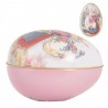 Růžová plechová dóza ve tvaru vajíčka Easter Egg - 8*13*8 cm Barva: bílá, růžová, multiMateriál: hliníkHmotnost: 0,07 kg
