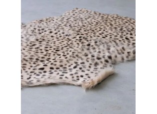 Béžová dekorativní kůže Leopard z kozí kůže - 60*90*2cm