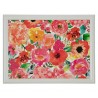 Barevný květovaný podnos na nohy Fleury Poppy - 43*33*7cm Barva: červená, multiMateriál: Nahoře: MDF / Dno: 100% bavlna plněná PVC granulemiHmotnost: 0,8 kgÚdržba: Otřete vlhkým hadříkem