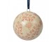 Decorative Pendant ? 8 Cm Beige Ceramic Flowers - ? 8*8 cm Clayre & Eef