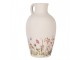 Decoration Can ? 30x50 Cm Beige Pink Ceramic Flowers - ? 30*50 cm Clayre & Eef