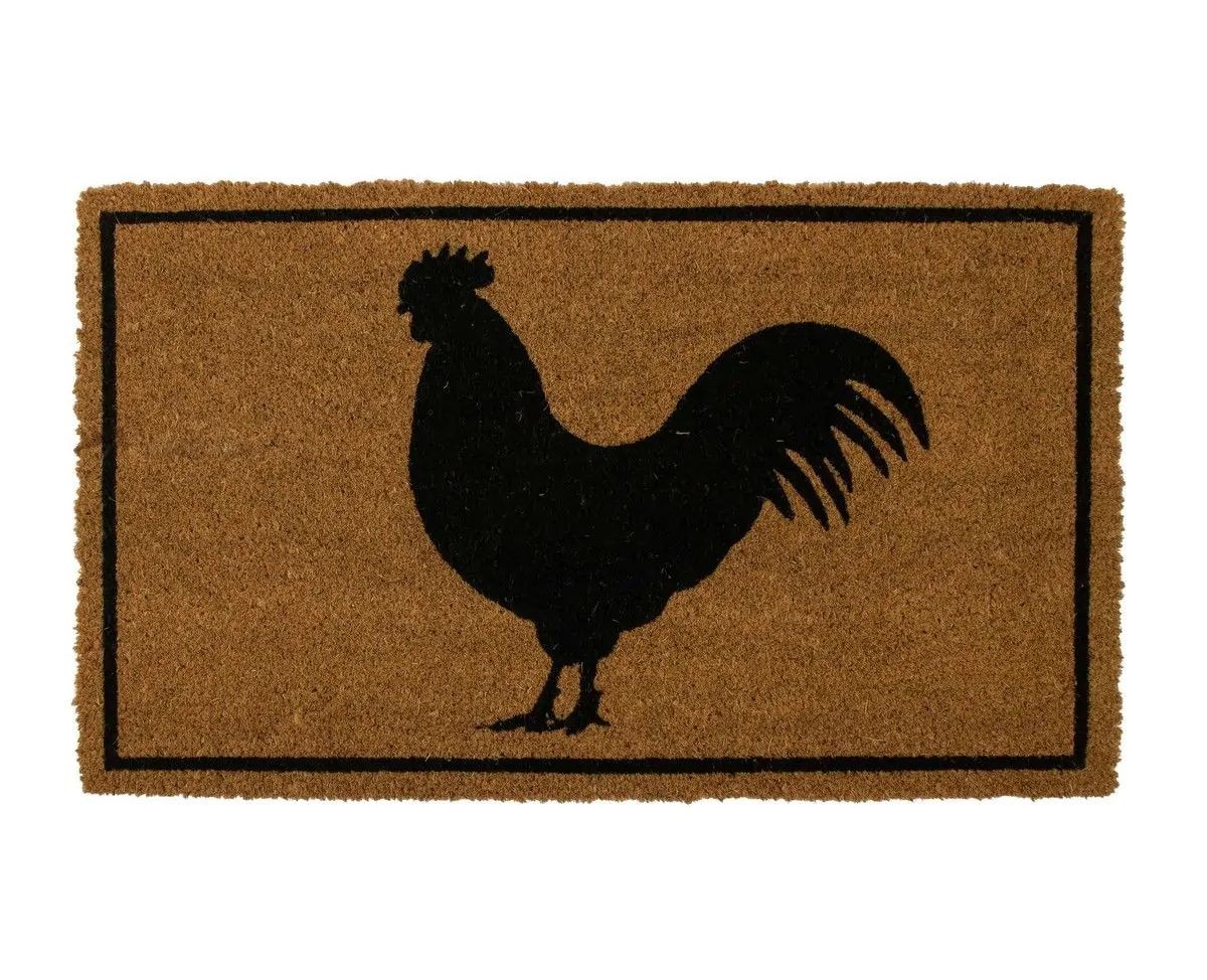 Kokosová rohožka s kohoutem Rooster - 75*45*2cm