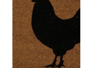 Kokosová rohožka s kohoutem Rooster - 75*45*2cm