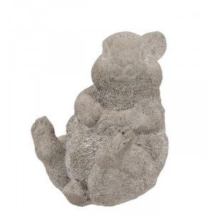 Šedá cementová dekorace sedící králíček Sitting Rabbit - 12*8*11 cm