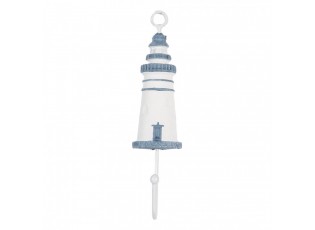 Nástěnný háček zdobený majákem Lighthouse Nautic - 4*4*18 cm