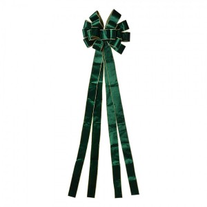 Zelená dekorační mašle Bow - 33*135 cm