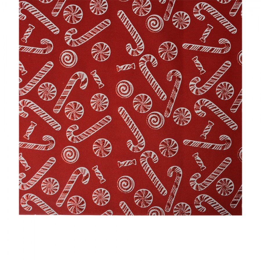 Table Runner 28x275 Cm Red Synthetic Christmas - 28*275 cm