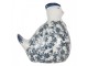 Decorative Figurine Chicken 18x12x21 Cm White Blue Ceramic - 18*12*21 cm Clayre & Eef