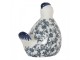 Decorative Figurine Chicken 18x12x21 Cm White Blue Ceramic - 18*12*21 cm Clayre & Eef