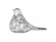 Decorative Figurine Bird 25x11x13 Cm White Blue Ceramic - 25*11*13 cm Clayre & Eef