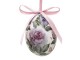 12ks dekorace závěsné vajíčko s květy Spring Egg - Ø 4*5cm Clayre & Eef