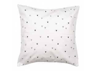 Bílý povlak na polštář se srdíčkem Lovely Day - 45*45 cm