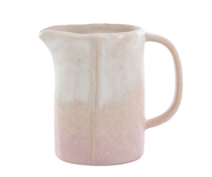 Béžovo-růžový rustikální džbán Valence Dusty Rose - 13*9*12 cm / 500 ml 