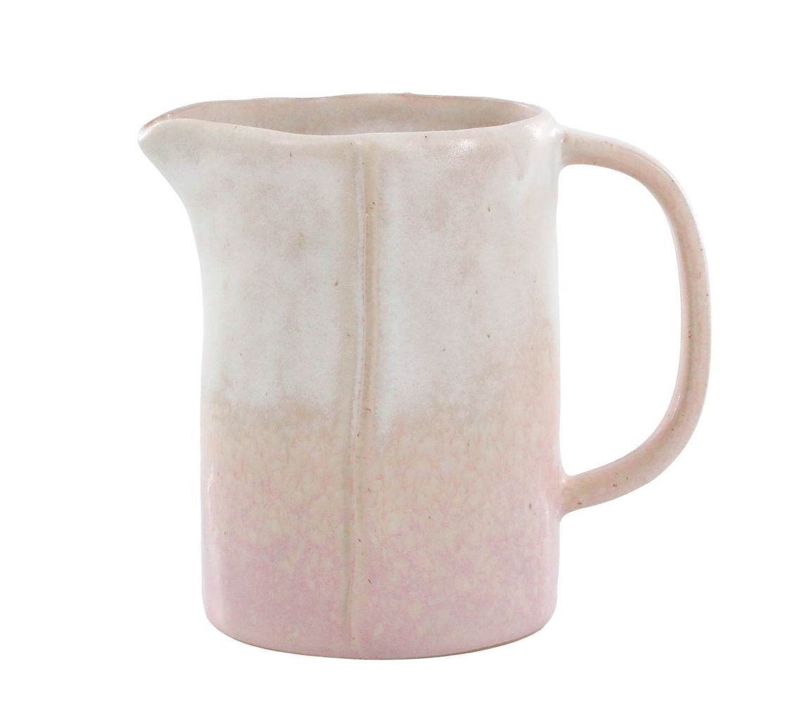 Béžovo-růžový rustikální džbán Valence Dusty Rose - 13*9*12 cm / 500 ml 