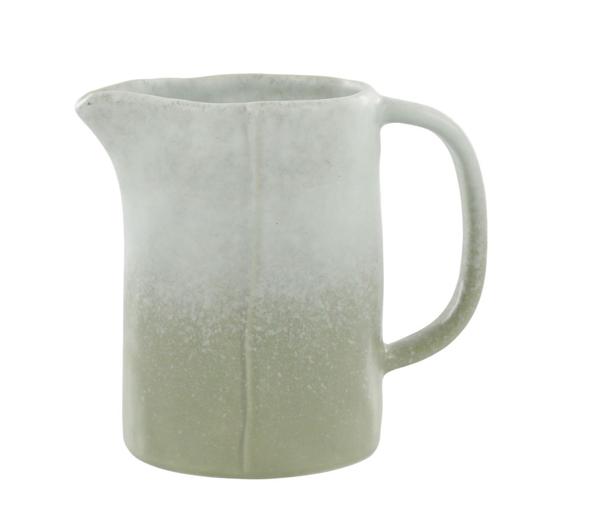 Zelený rustikální džbán Valence Dusty Verte - 13*9*12 cm / 500 ml 