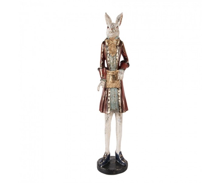 Decorative Figurine Rabbit 53 Cm Beige Red Plastic - 12*12*53 cm Clayre & Eef