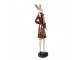 Decorative Figurine Rabbit 53 Cm Beige Red Plastic - 12*12*53 cm Clayre & Eef