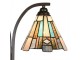 Béžovo-hnědá stolní lampa tiffany Annie - 48*19*57 cm E27/ma* 2*60W Clayre & Eef