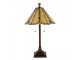 Béžovo-hnědá stolní lampa tiffany Jeannine - Ø 40*67 cm / E27/ 2*60W Clayre & Eef