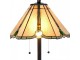Béžovo-hnědá stolní lampa tiffany Jeannine - Ø 40*67 cm / E27/ 2*60W Clayre & Eef