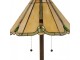 Béžovo-hnědá stolní lampa tiffany Jeannine - Ø 40*67 cm / E27/ 2*60W Clayre & Eef