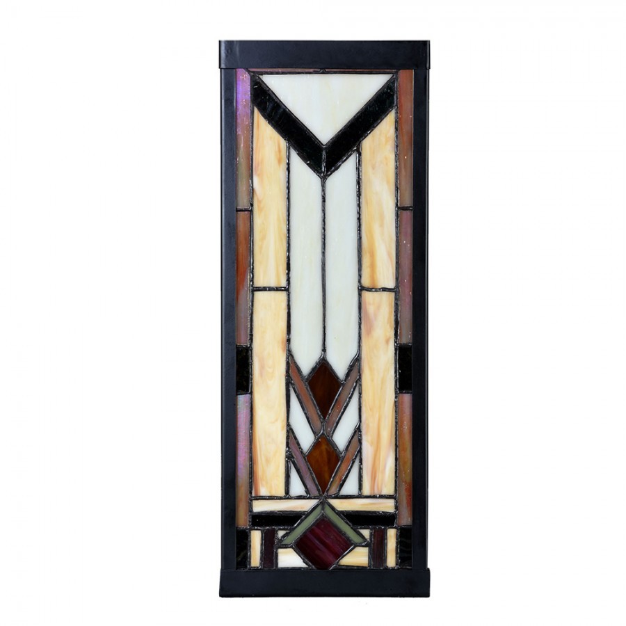 Nástěnná lampa tiffany Yves III - 14*16*40 cm E27/max 1*100W