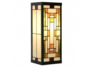 Nástěnná lampa tiffany Yves II - 14*16*40 cm E27/max 1*100W