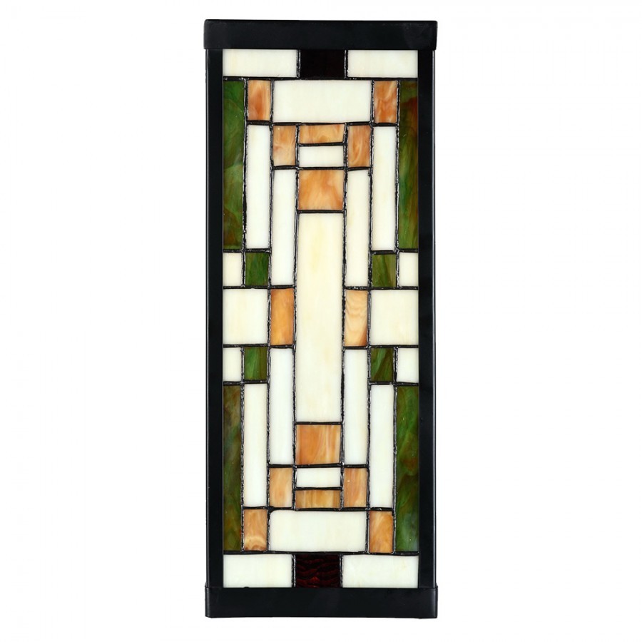 Nástěnná lampa tiffany Yves II - 14*16*40 cm E27/max 1*100W