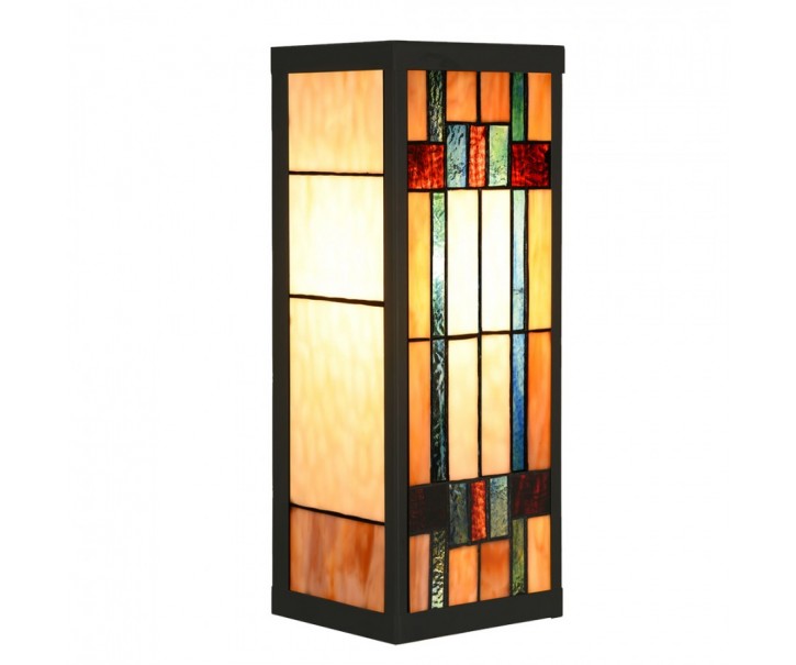 Nástěnná lampa tiffany Yves I - 14*16*40 cm E27/max 1*100W Clayre & Eef