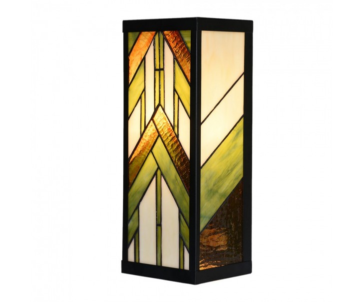 Nástěnná lampa tiffany Yves - 14*16*40 cm E27/ma* 1*100W Clayre & Eef