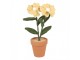 Decoration Flower 8x8x26 Cm Yellow Textile On Plastic - 8*8*26 cm Clayre & Eef