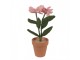 Decoration Flower 8x8x26 Cm Pink Textile On Plastic - 8*8*26 cm Clayre & Eef