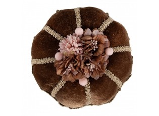 Dekorace hnědý sametový dortík Cake Chocolade - Ø 15*10 cm