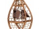 Hnědá antik dekorace sněžnice Snowshoes Vintage - 55*22*5 cm Clayre & Eef