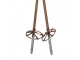 Hnědé antik dřevěné retro hole Ski Vintage - Ø 12*100 cm Clayre & Eef