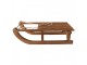Hnědá antik dřevěná dekorace sáně Sledge Vintage - 62*31*20 cm Clayre & Eef
