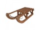 Hnědá antik dřevěná dekorace sáně Sledge Vintage - 62*31*20 cm Clayre & Eef