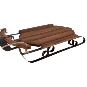 Veliké dřevěno-kovové sáně Sledge Vintage - 71*39*14 cm
