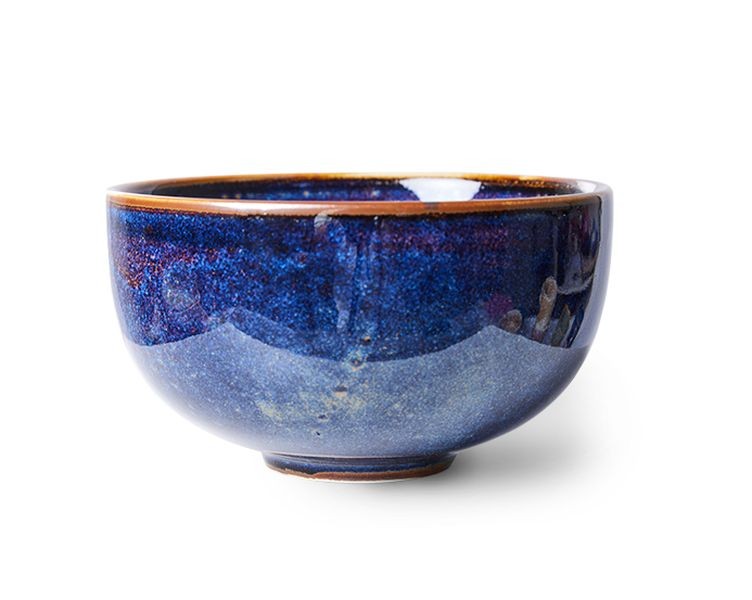 Rustikálně modrá porcelánová miska Chef - Ø 11*6 cm / 260 ml 