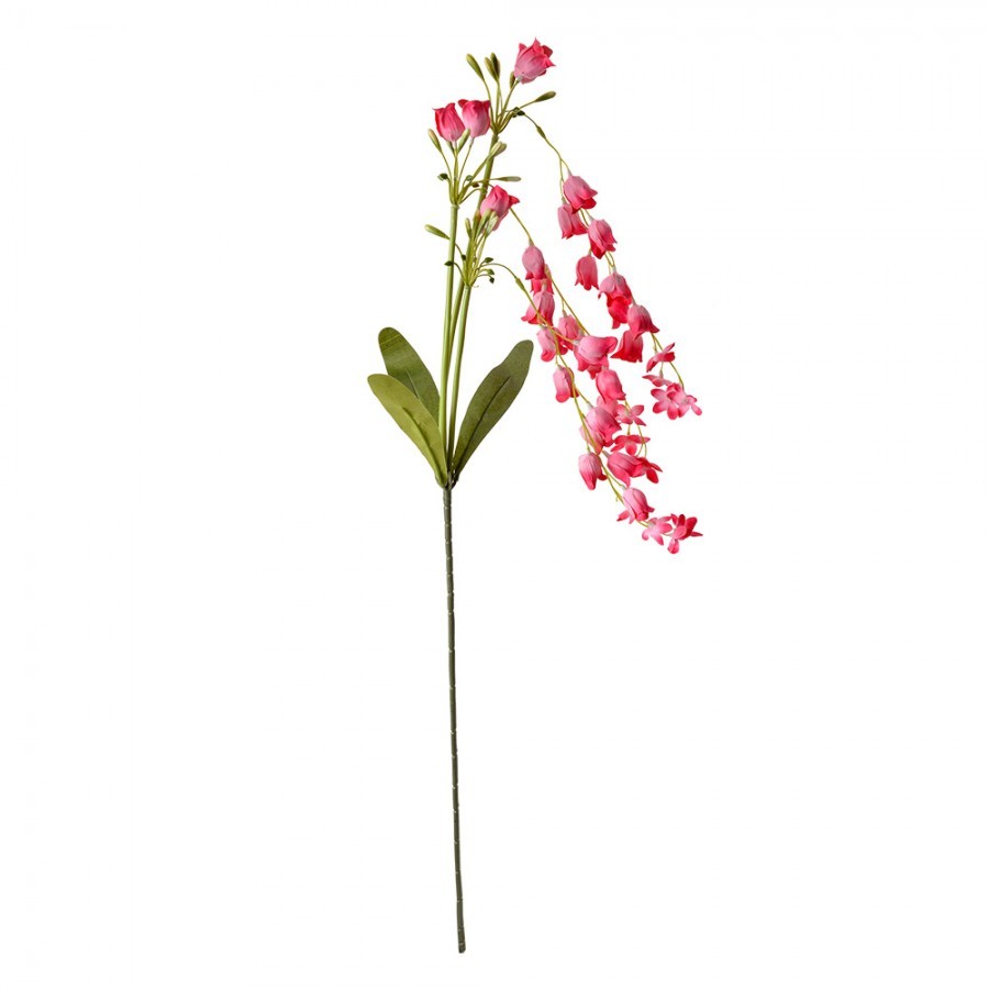 Dekorace růžová umělá květina zvonek Bells Bouquet - 15*6*80 cm