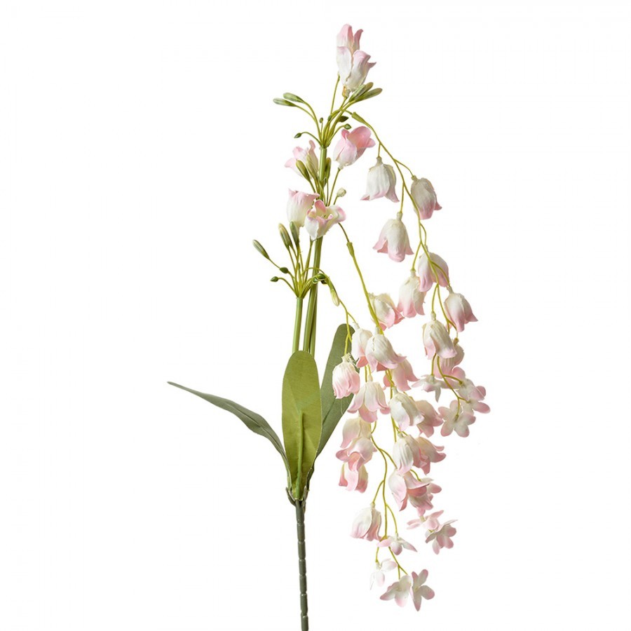 Dekorace růžová umělá květina zvonek Bells Bouquet - 15*6*80 cm