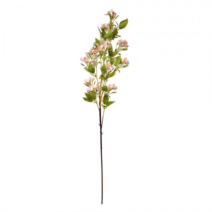 Dekorace umělá větvička s růžovými květy - 8*8*96 cm